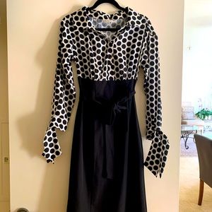 Milly dress Black and White size 6.
